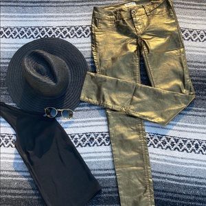 Gold Metallic Pant